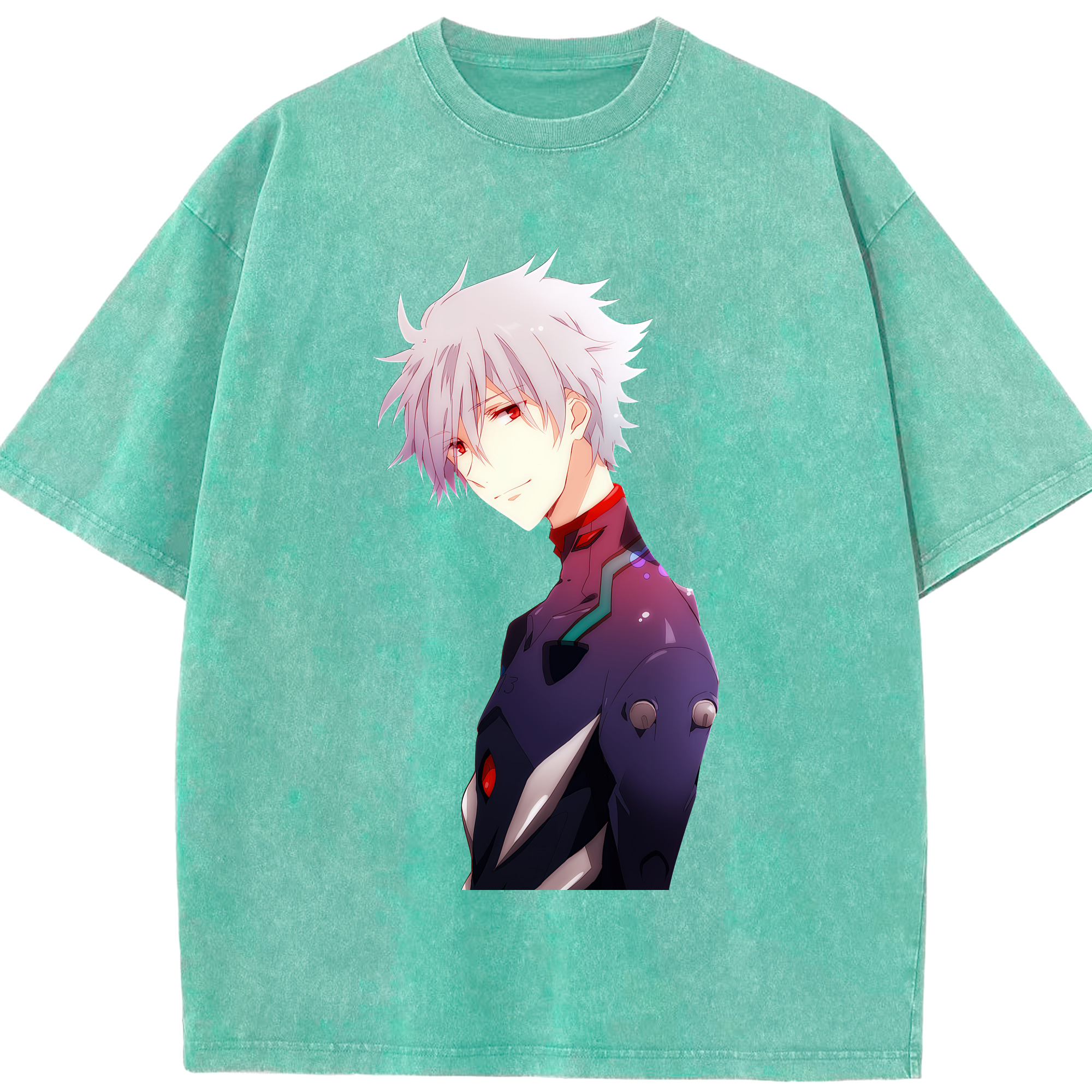 （画像用） EVA 新世紀エヴァンゲリオン 綿100% ヴィンテージ風 半袖Tシャツ（フロントプリント）